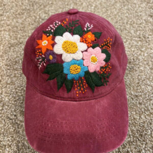 Hand embroidery baseball hat