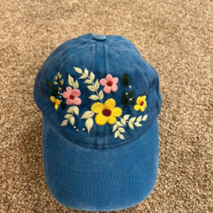 Hand embroidery baseball hat