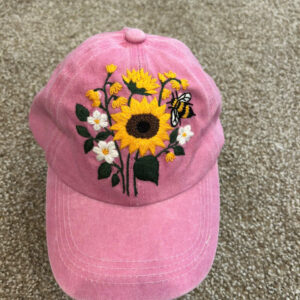 Hand embroidery baseball hat