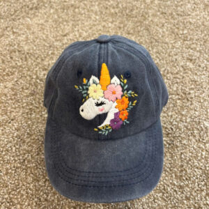 Hand Embroidered baseball hat