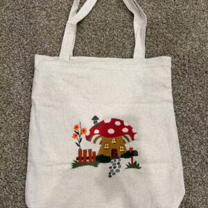 Hand Embroidered Tote Bag