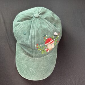 Hand Embroidered Baseball hat