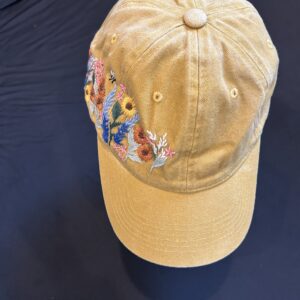 Hand-Embroidered Hat – Custom Minimal Stitch | Soft Cotton cap