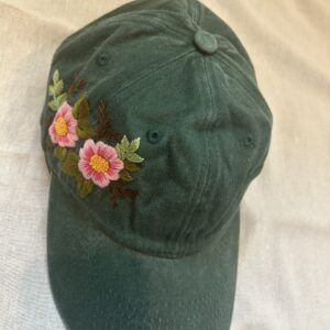 Hand-Embroidered Hat – Custom Minimal Stitch | Soft Cotton cap