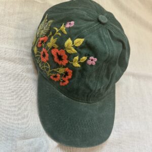Hand-Embroidered Hat – Custom Minimal Stitch | Soft Cotton cap